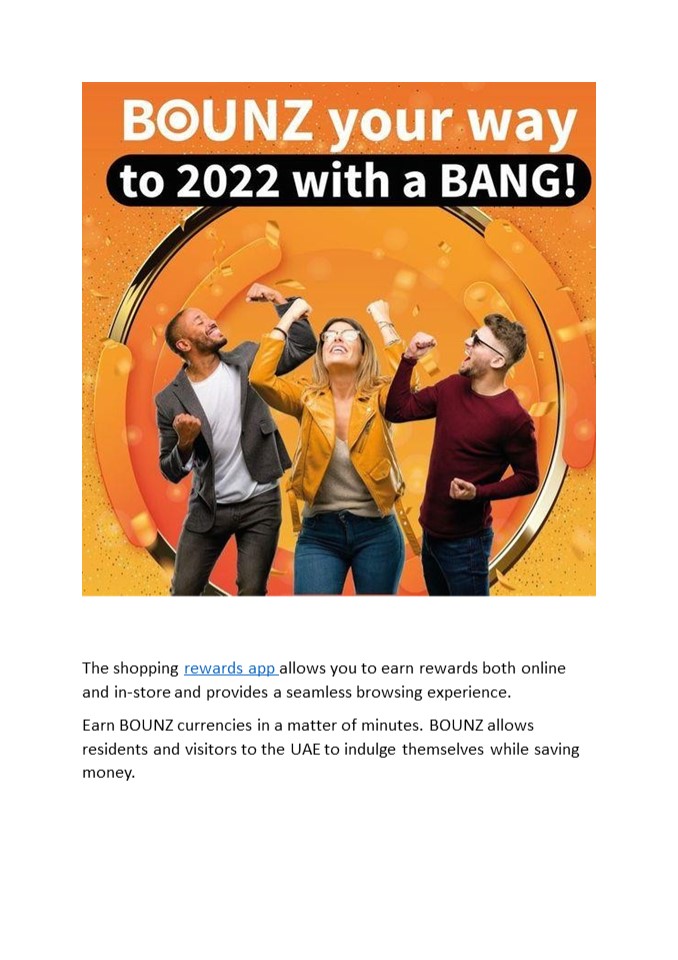 Shopping Rewards in UAE by BOUNZ