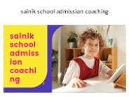 sainik school admission coaching