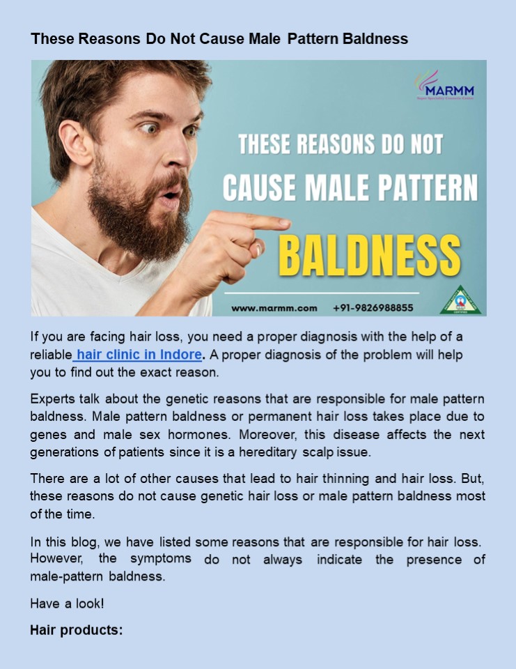 PPT These Reasons Do Not Cause Male Pattern Baldness PowerPoint
