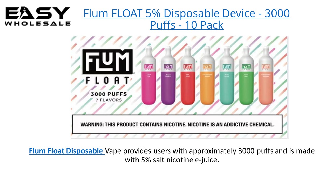 Flum FLOAT Disposable Device 5%-3000 Puffs-10 Pack