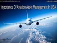 Importance Of Aviation Asset Management In USA