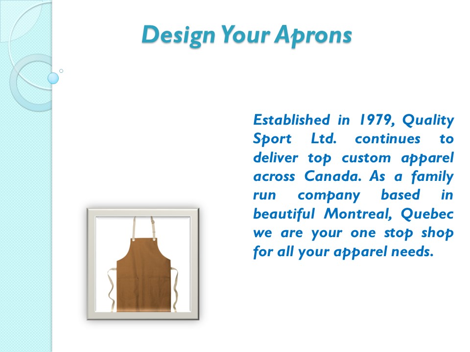 Design Your Aprons
