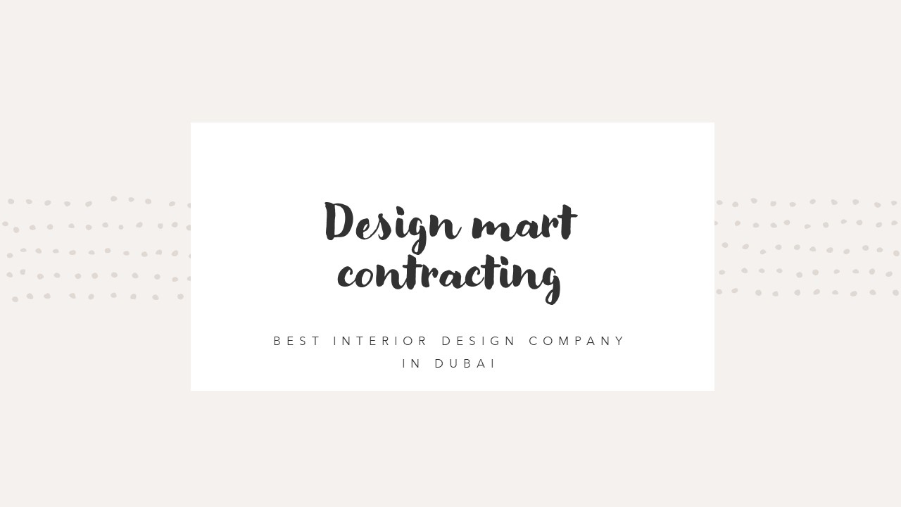 interior designing services Dubai