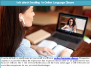 Is It Worth Enrolling In Online Language Classes