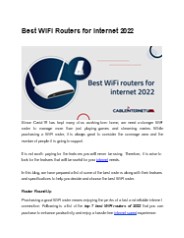 Best WIFI Routers for Internet 2022