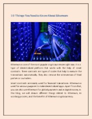 10 Things You Need to Know About Ethereum