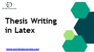 Thesis Writing in Latex - Words Doctorate