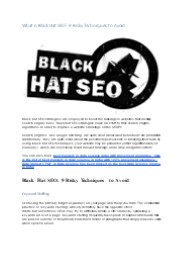 What Is Black Hat SEO? Tools, Techniques and Examples