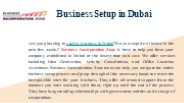 Business Setup in Dubai