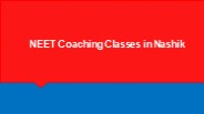 NEET Coaching Classes in Nashik