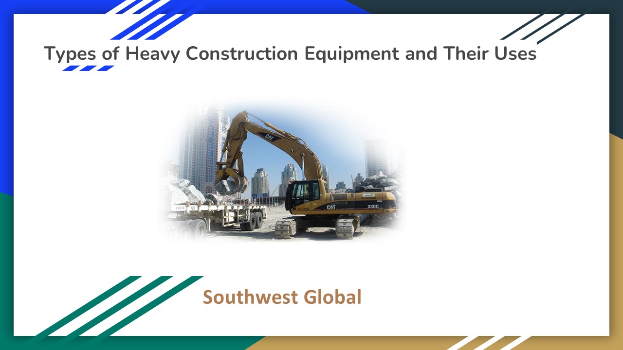 PPT Types of Heavy Construction Equipment and Their Uses PowerPoint presentation free to