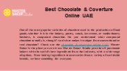 Chocolate & Coverture Online UAE