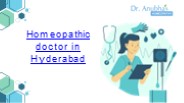 Homeopathic doctor in Hyderabad