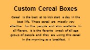 Custom Cereal Boxes