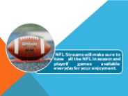 NCAA Football At NFL Streams Today