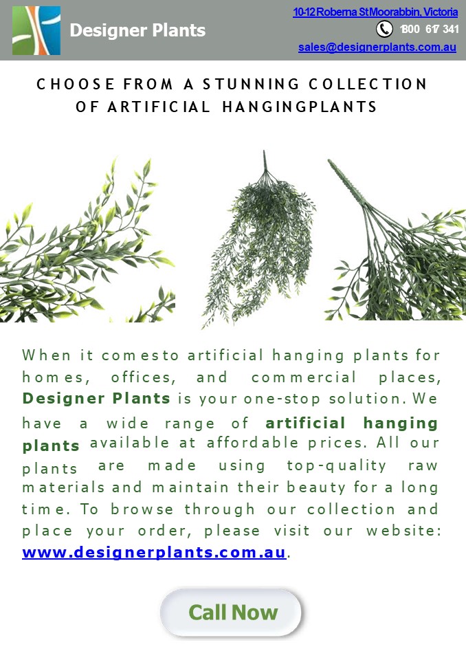 PPT Choose from a stunning collection of artificial hanging plants