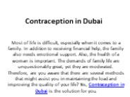 birth control dubai