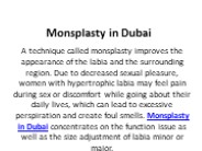 Monsplasty in Dubai