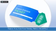 Key features of event ticketing platform