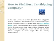 How to Find Best Car Shipping Company?