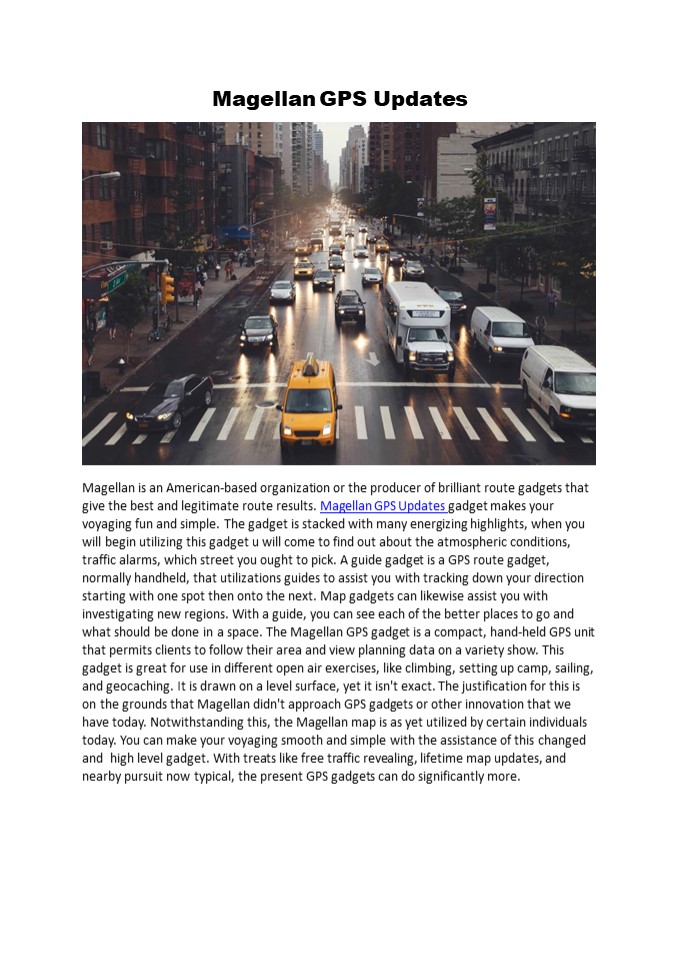 Magellan Updates