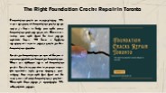 The Right Foundation Cracks Repair in Toronto