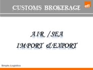 Customs Brokerage Process Flow