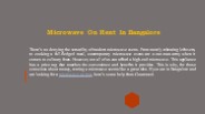 Microwave On Rent In Bangalore