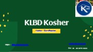kosher requirement | what is kosher certification | why kosher