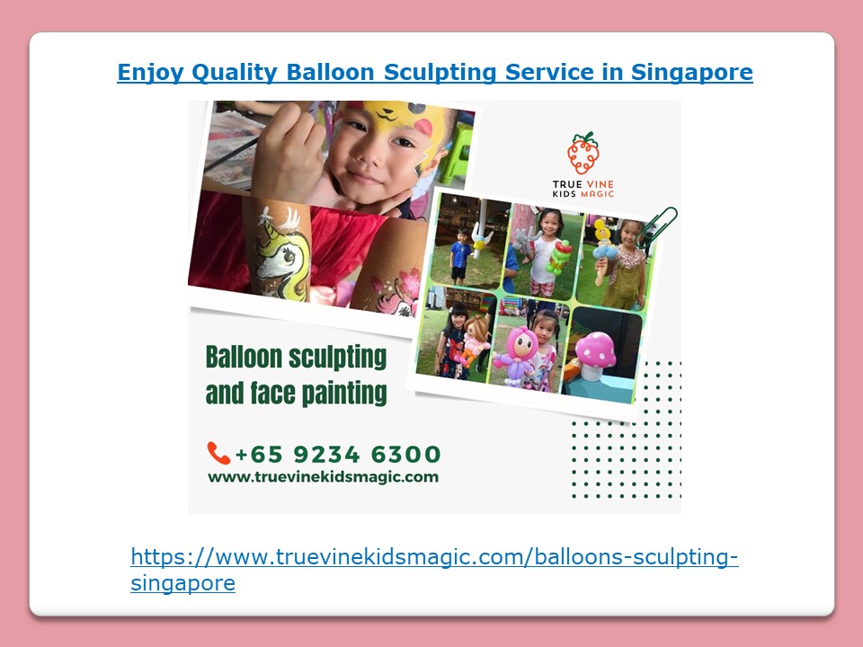 Enjoy Balloon Sculpting Service in Singapore
