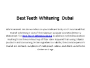 Best clinic of Teeth Whitening Dubai