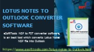 Lotus Notes to Outlook Converter Software