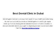 Dental Clinic in Dubai