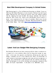 GMA  Technology For Web Design
