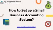 How to Set up a Small Business Accounting System?