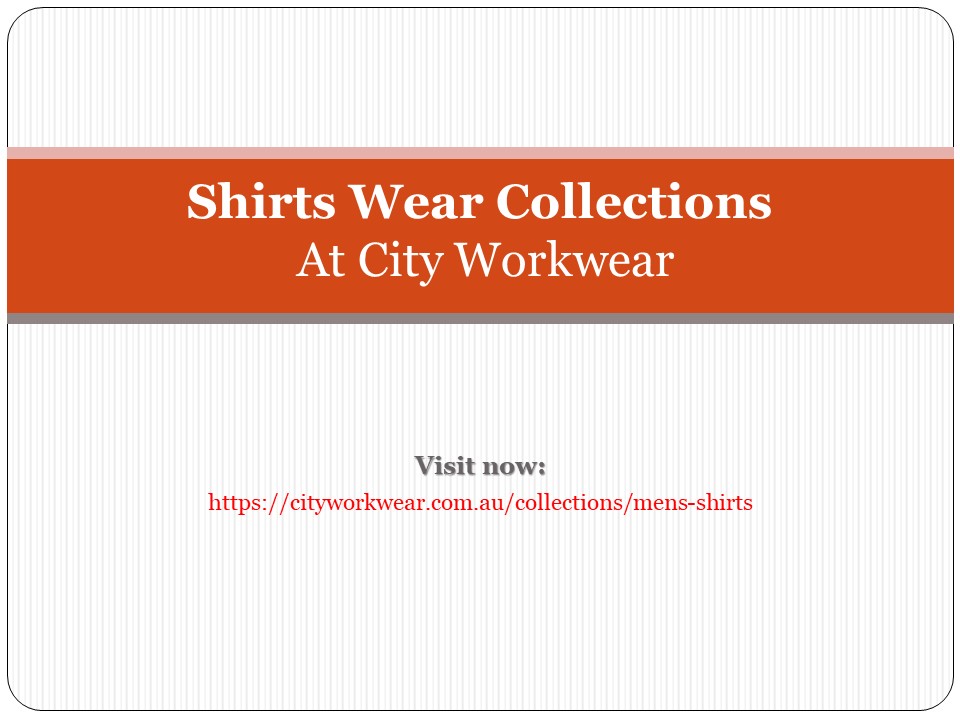Designer Formal Shirts– City Workwear