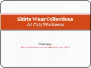 Designer Formal Shirts– City Workwear