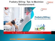 Podiatry Billing: Tips To Maximize Reimbursement
