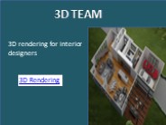 3D rendering for interior designers