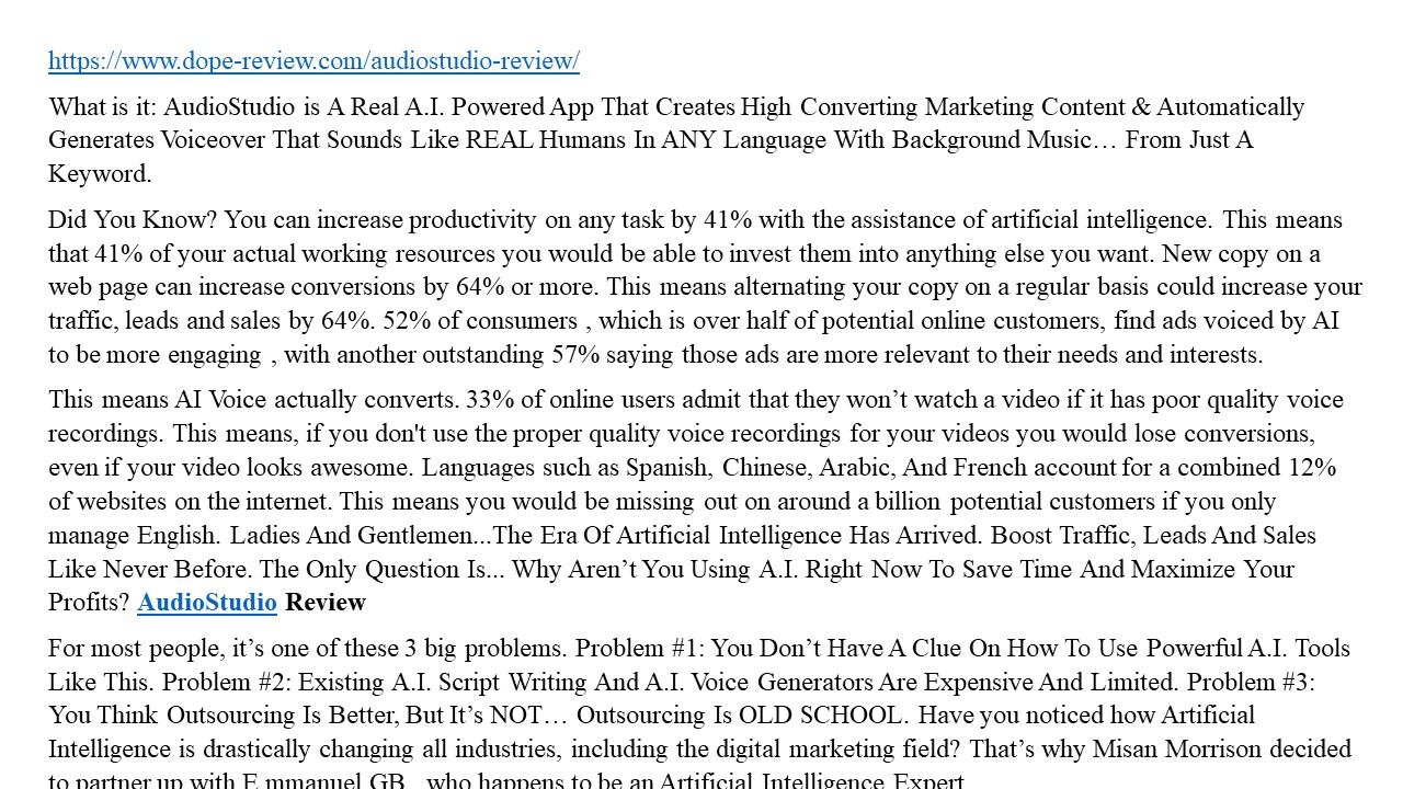 presentation player overlay