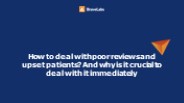 How to respond to negative patient reviews | BraveLabs