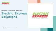 Emergency Electrician Inner West | Electric Express Solutions