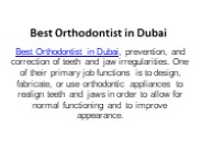 Best Orthodontist in Dubai