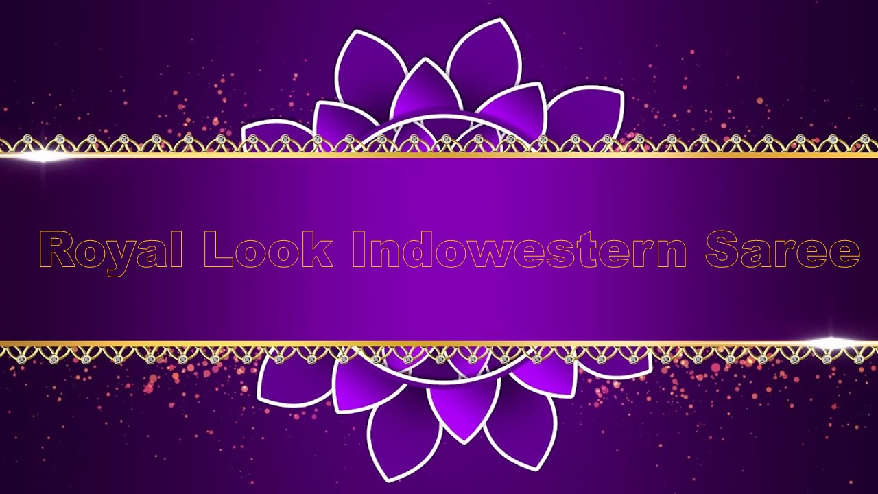 Royal Look Indowestern Saree