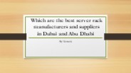 What is Server Rack Suppliers Abu-Dhabi
