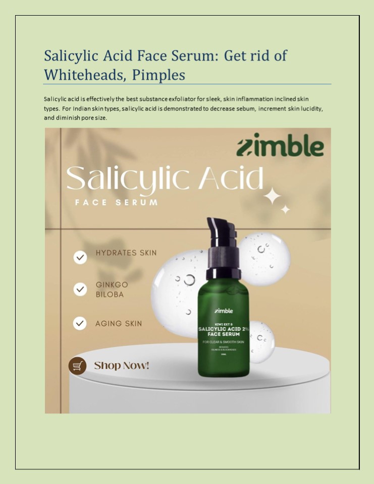 PPT Salicylic Acid Face Serum Get rid of Whiteheads, Pimples