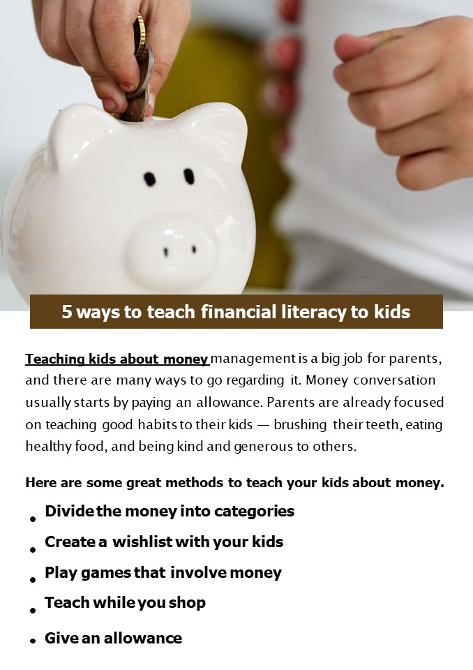 5 ways to teach financial literacy to kids