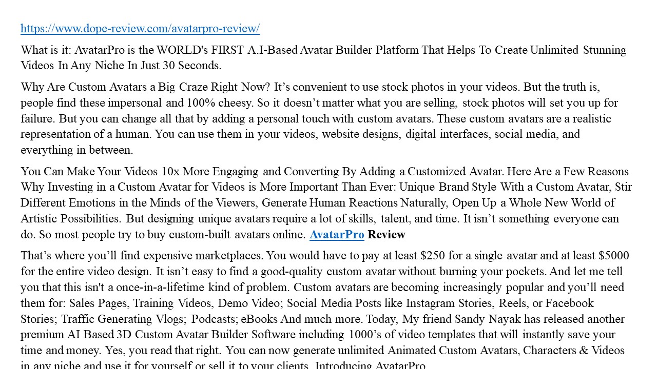 presentation player overlay