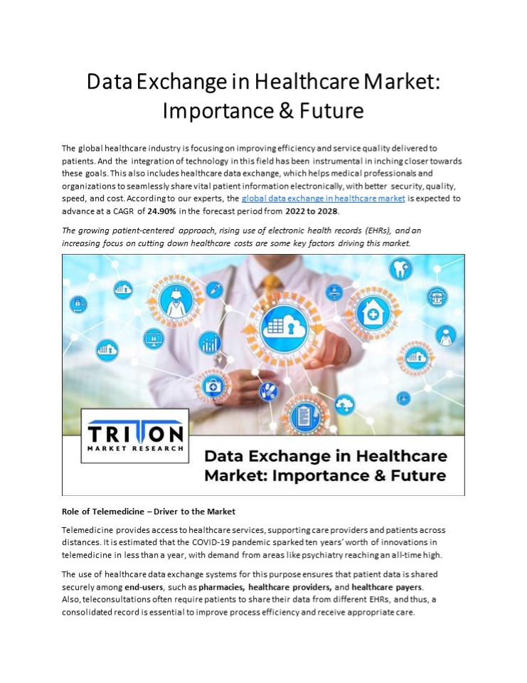 Data Exchange in Healthcare Market: Importance & Future