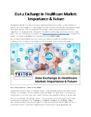 Data Exchange in Healthcare Market: Importance & Future